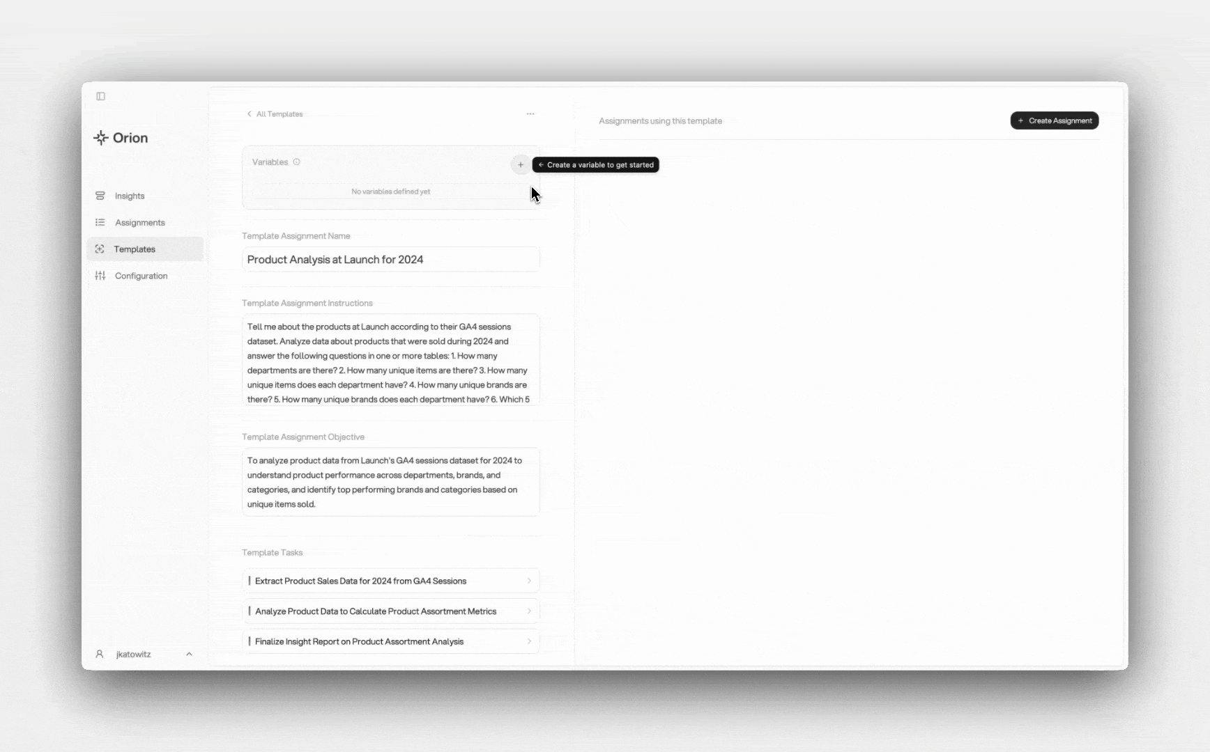 Create Template Variables